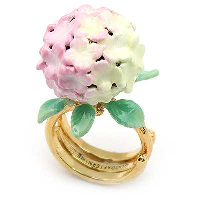 Hydrangea Pink Ring แหวนไฮเดรนเยีย สีชมพู | GoodAfterNine