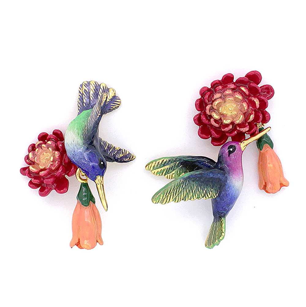 Humming Melody Earrings ต่างหูฮัมมิ่งเบิร์ด  | GoodAfterNine