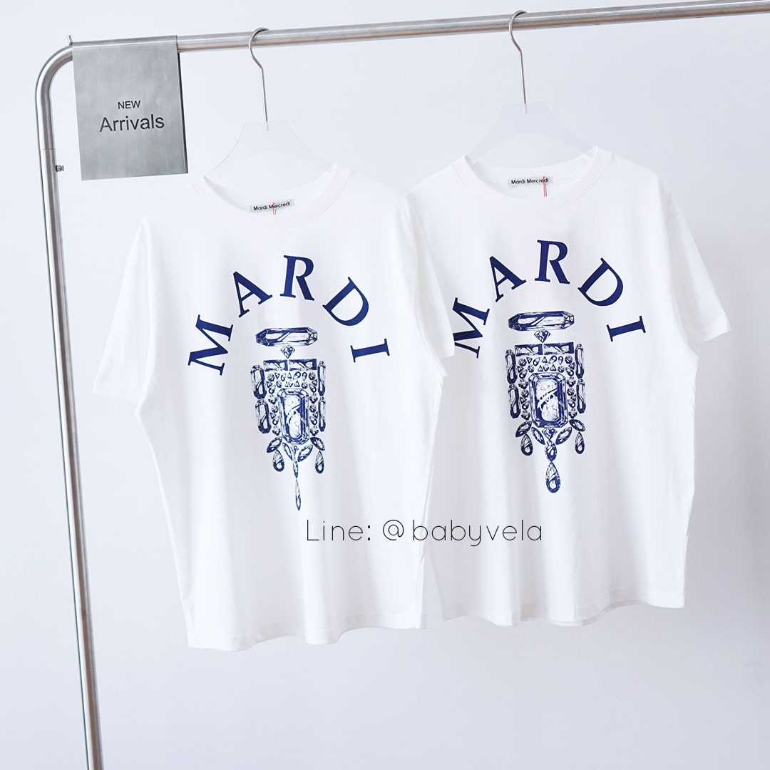 MUSINSA | MARDI MERCREDI TSHIRT BIJOU MARDI_IVORY NAVY