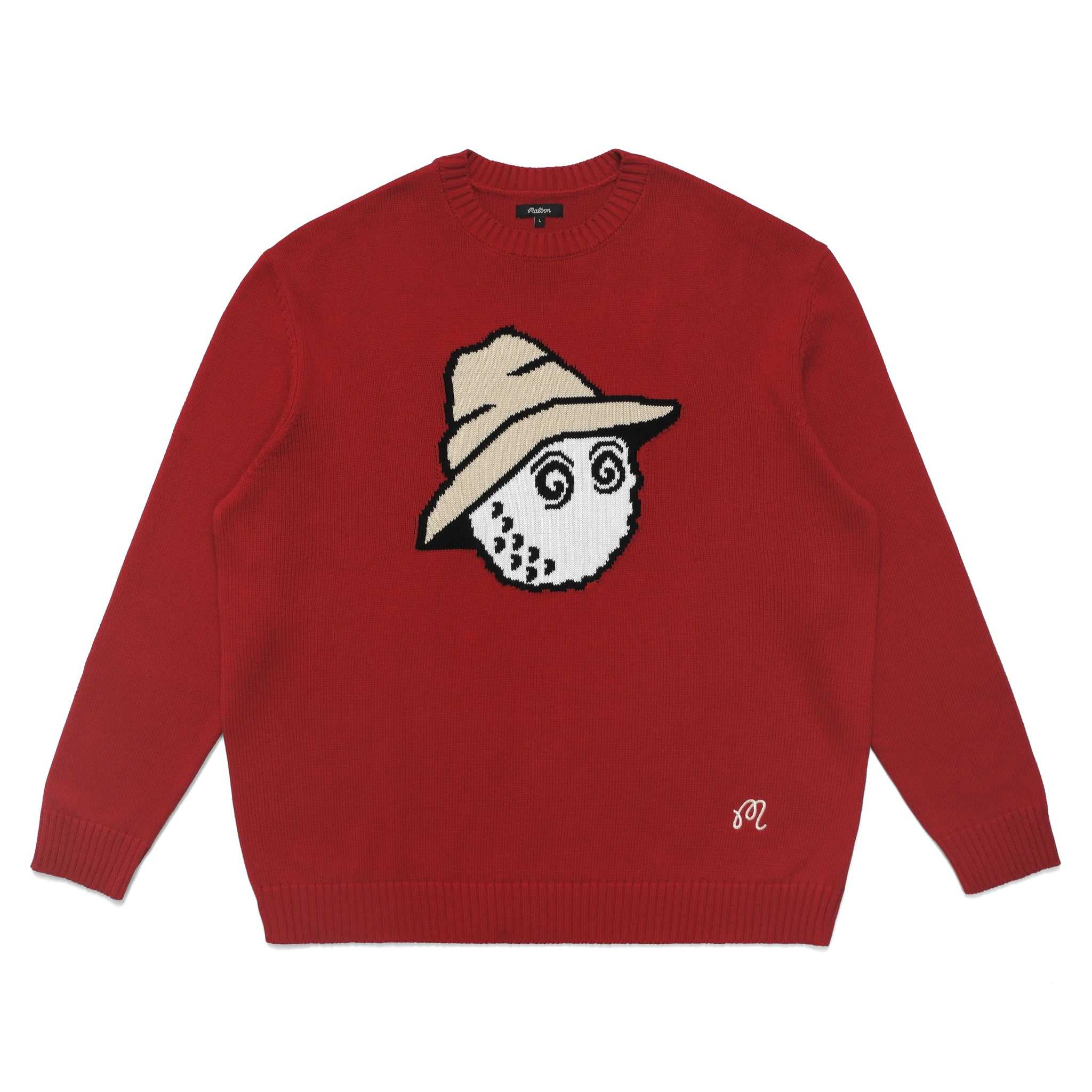 MALBON GOLF BUCKETS INTARSIA KNIT SWEATER