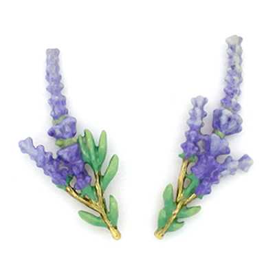 Lavender Climbers Earrings ต่างหูลาเวนเดอร์ | GoodAfterNine