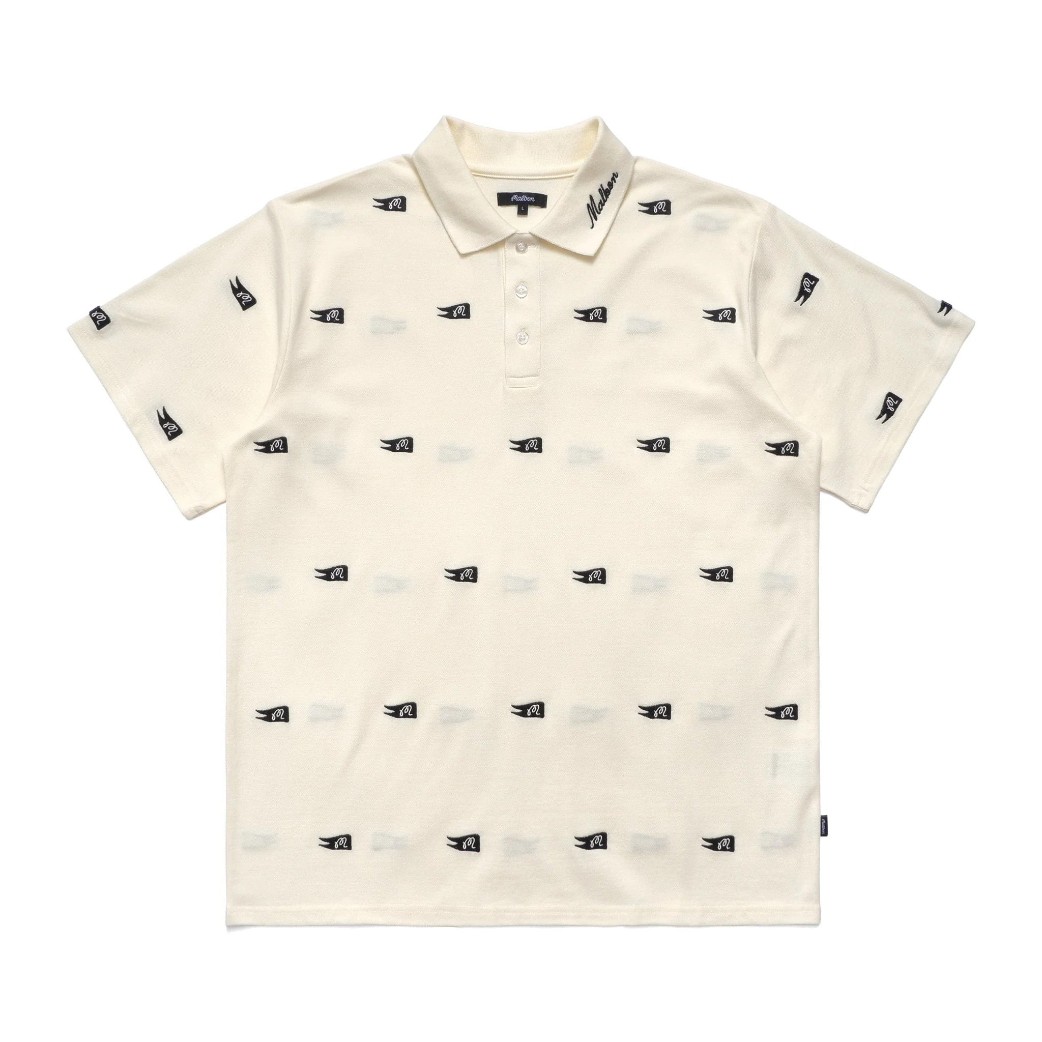 MALBON GOLF WINSTON FLAG PIQUE POLO