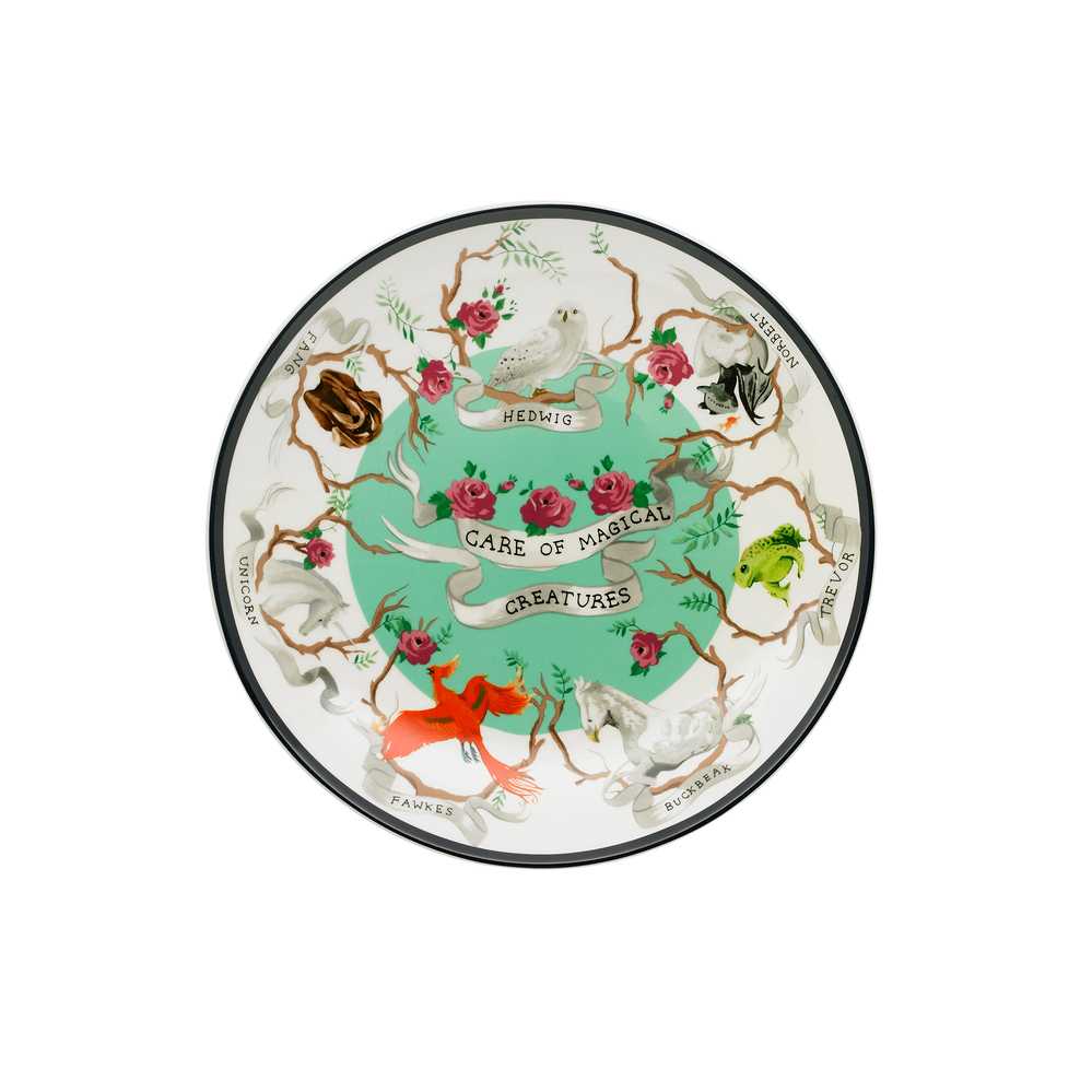 Harry Potter Side Plate Magical Creatures Cream