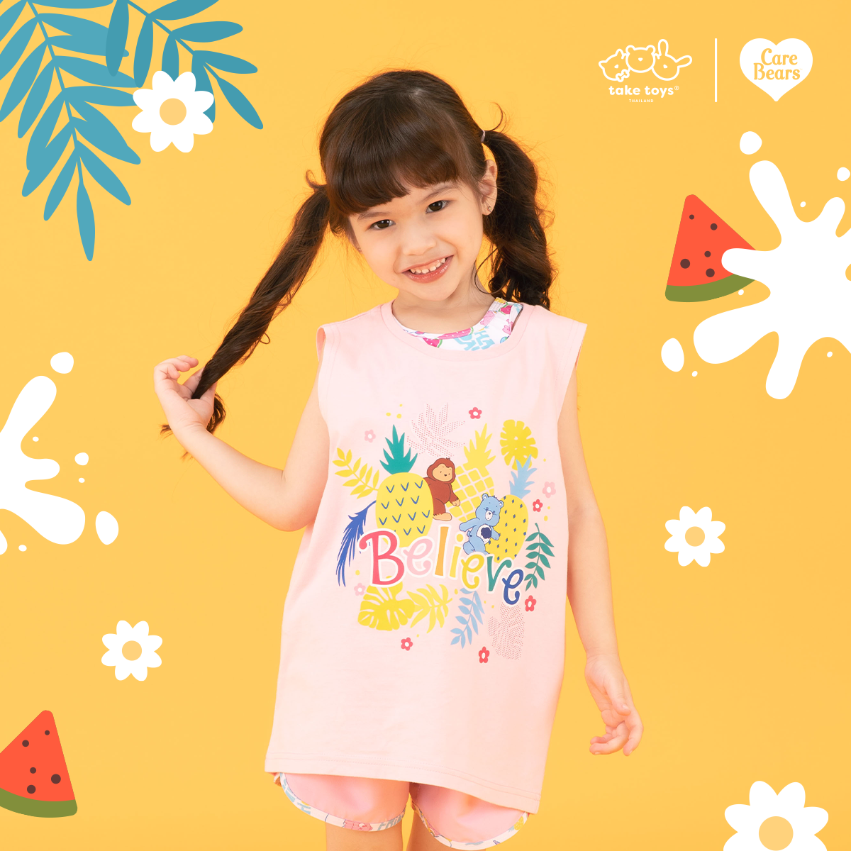 Believe Collection Grumpy Bear Believe Sleeveless-เสื้อแขนกุด แบบ Unisex
