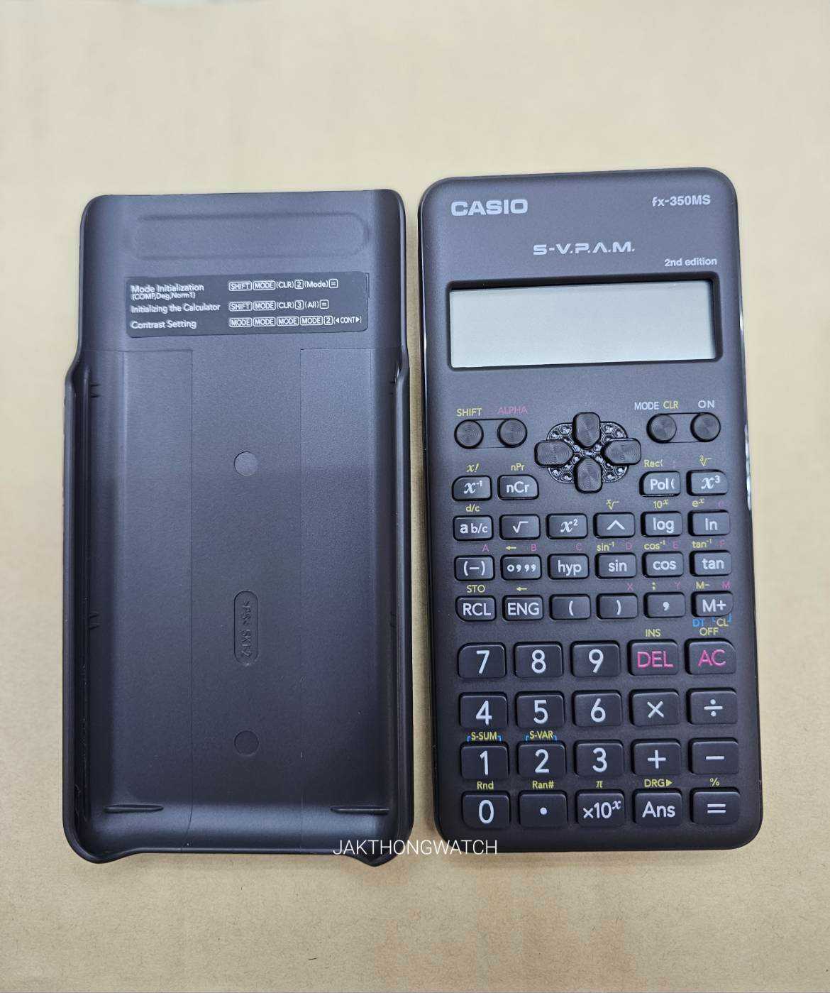 CASIO เครื่องคิดเลขวิทยาศาสตร์ รุ่น FX-350MS สีดำ (แท้💯%+ประกัน 1 ปี)(ออกบิลVATแจ้งได้เลยครับ)