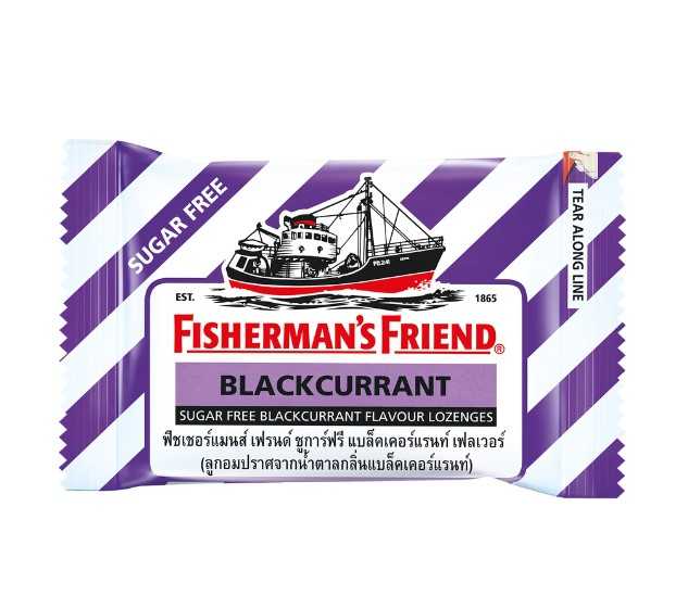 FISHERMANSFRIEND Sugarfree (Blackcurrant) 25g ม่วงขาว