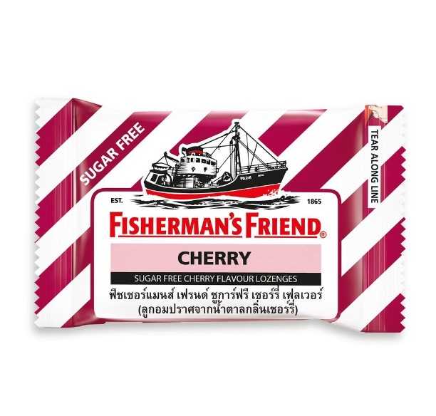 FISHERMANSFRIEND Sugarfree (Cherry) 25g แดงขาว