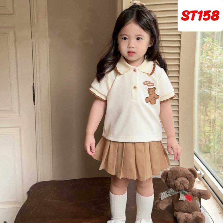 ชุดเซ็ท เสื้อพี่หมี สีน้ำตาล