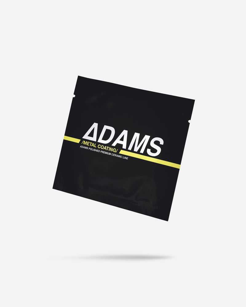 Adam's Ceramic Metal Coating Wipe (1 ซอง) แผ่นเช็ดทำความสะอาดพร้อมเคลือบเซรามิก สำหรับวัสดุโลหะ
