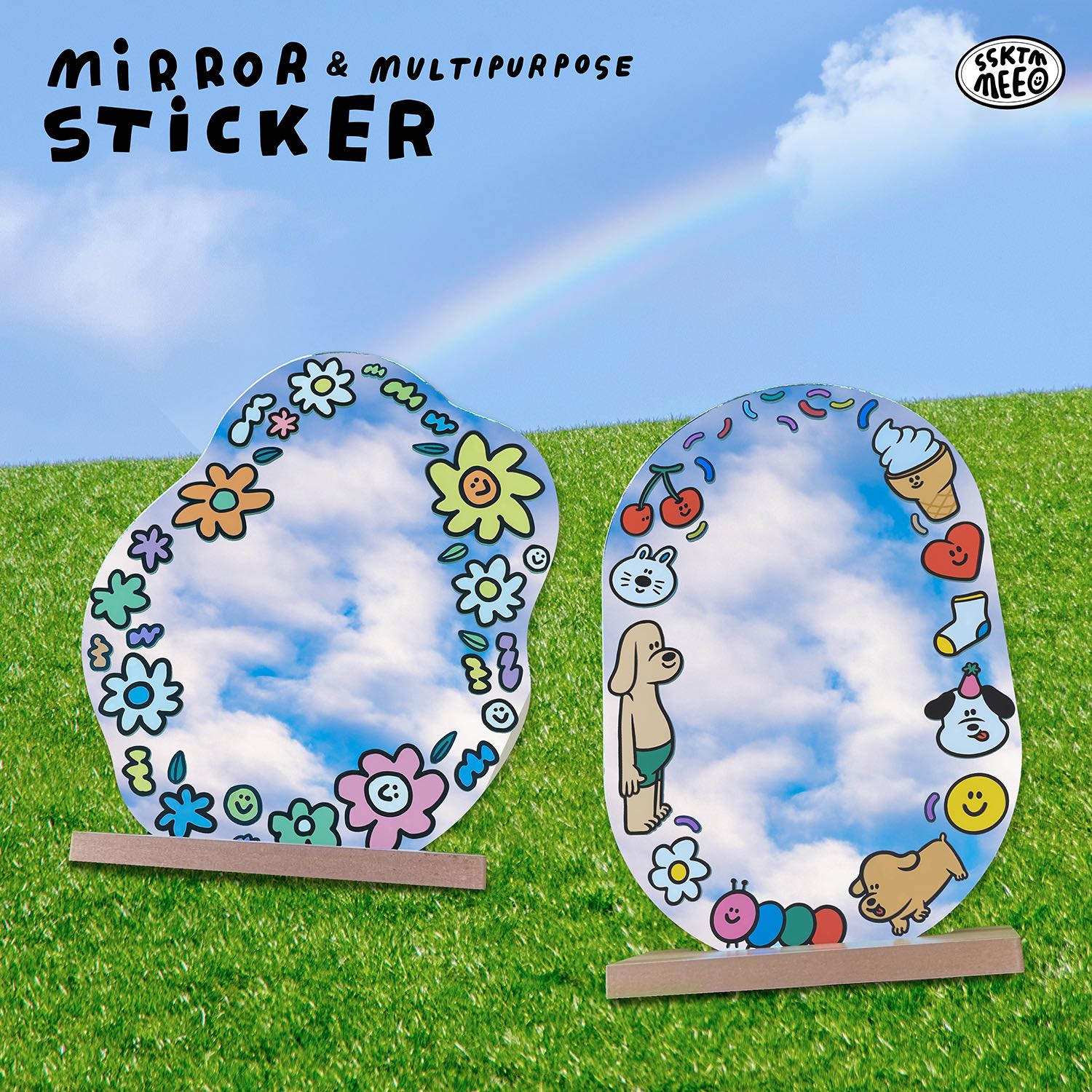 large sticker - mirror