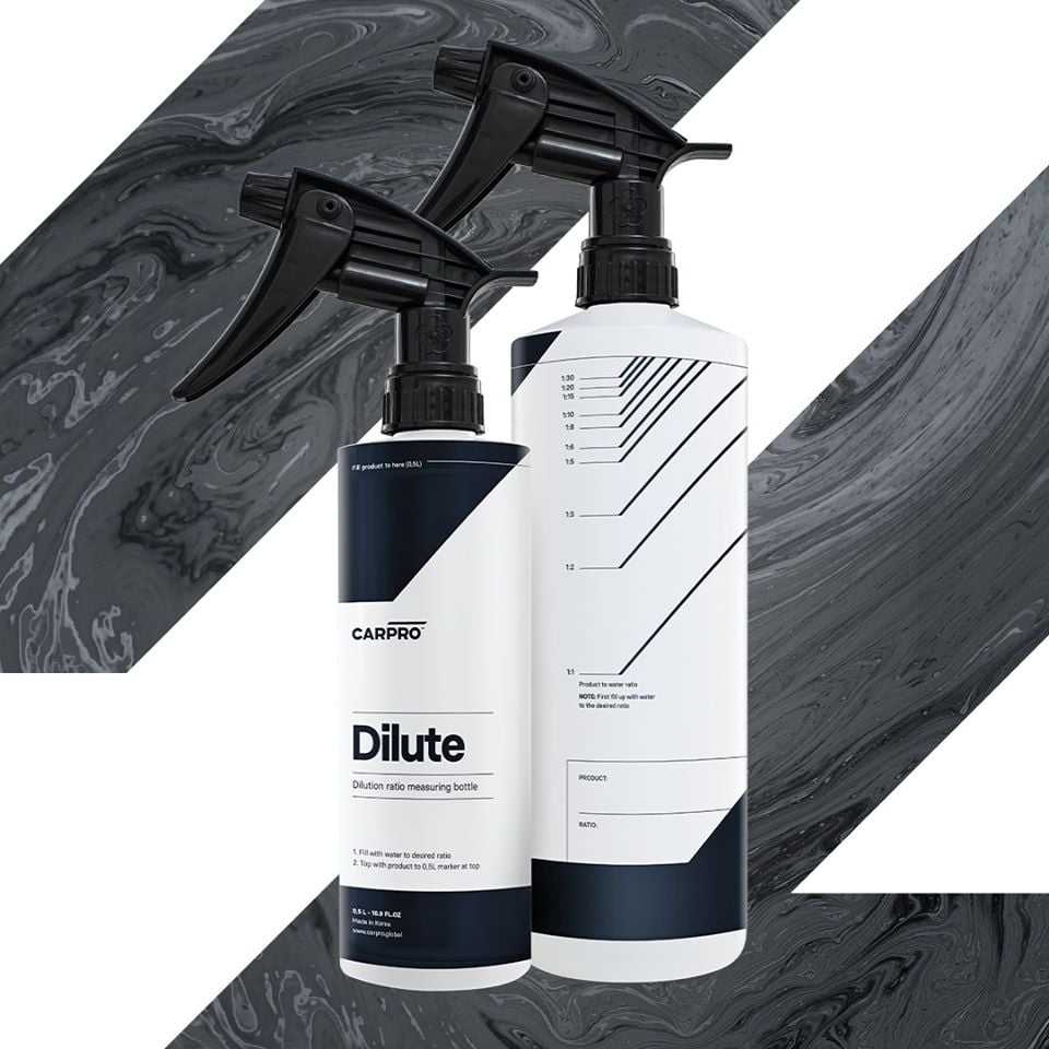 Carpro Empty bottle dilute 500 ml, 1 L ขวดแบ่ง ของแท้ มีอัตราส่วน (พร้อมหัวสเปรย์)