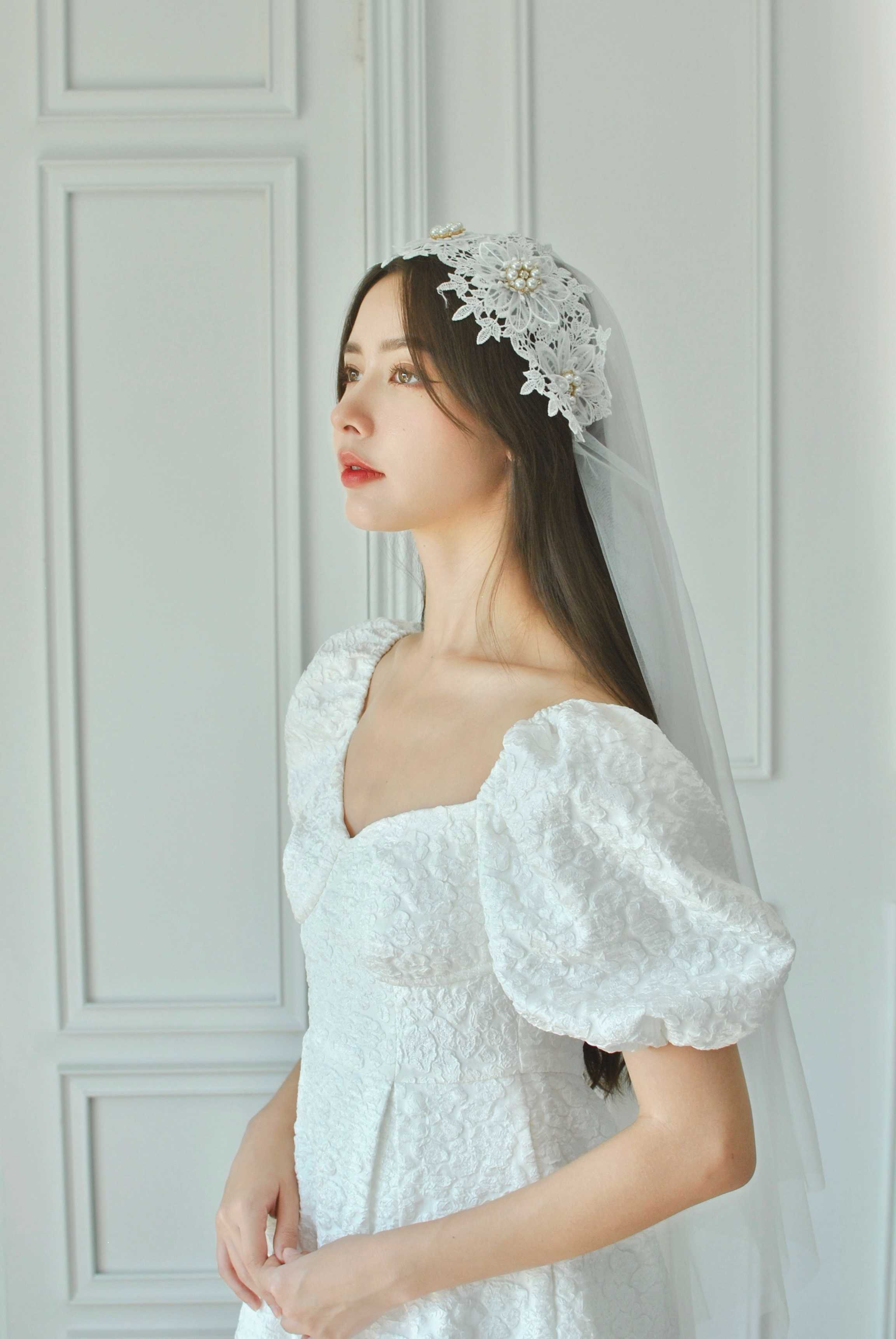 Caroline Headband Veil (พร้อมส่ง)