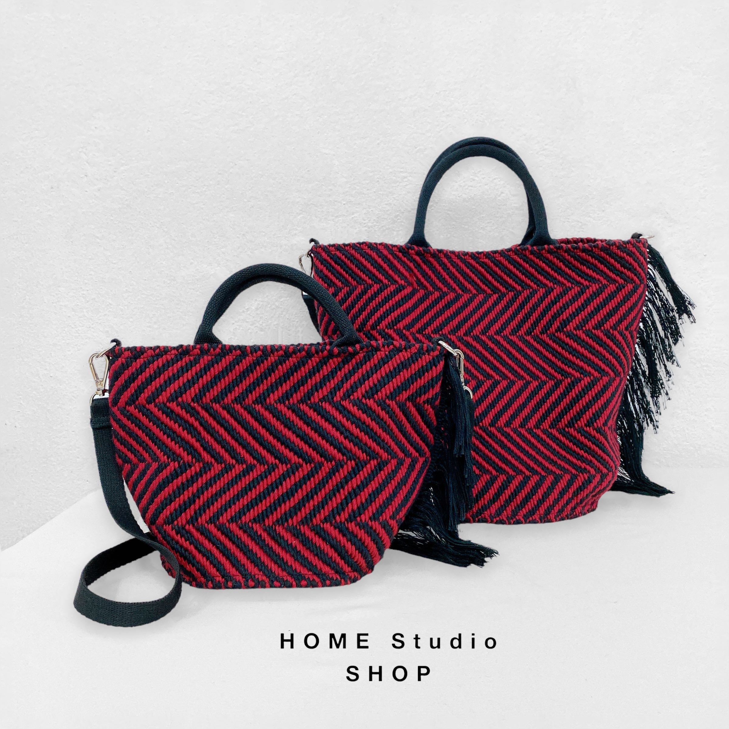 Herringbone shoulder bag small 