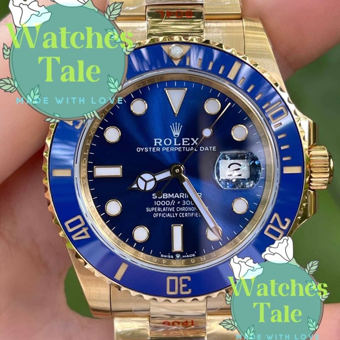 Rolex Submariner Blue Dial Ref.116618LB 40mm. Yellow Gold EW