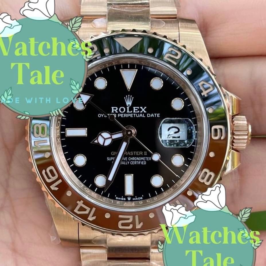 Rolex GMT Master II Rootbeer Full Rosegold Ref.126715 Clean