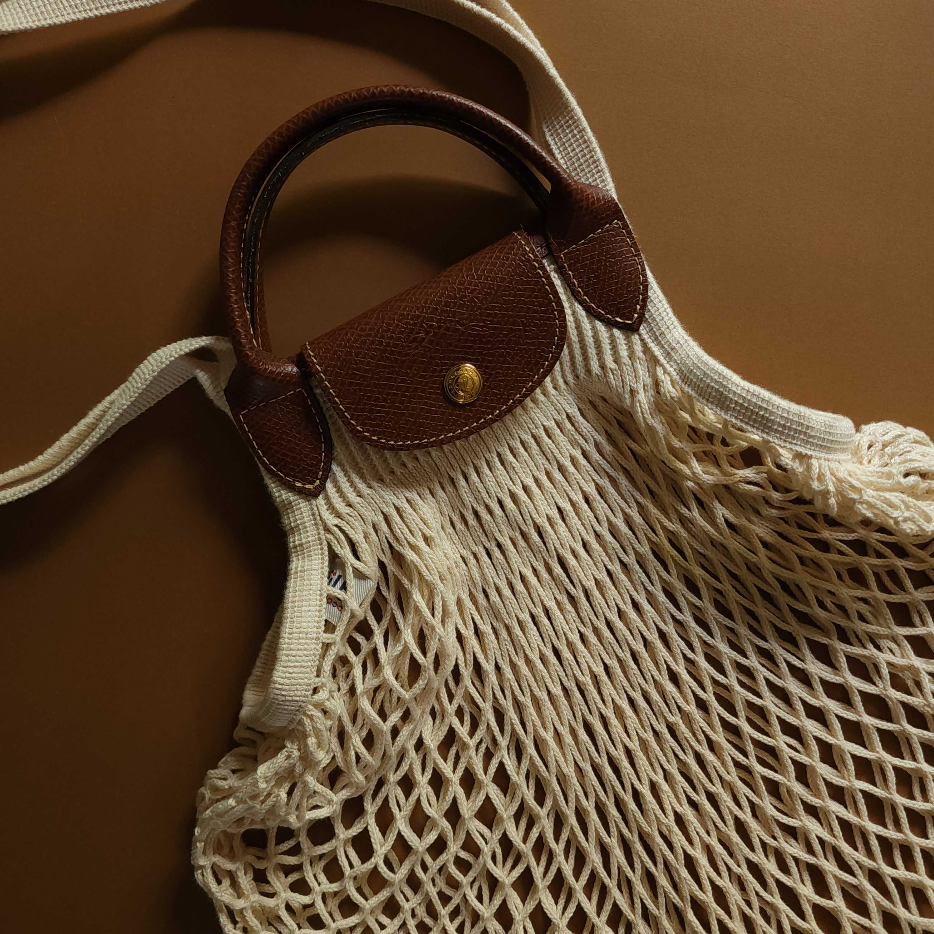 Longchamp Le Pliage Filet (Ecru)