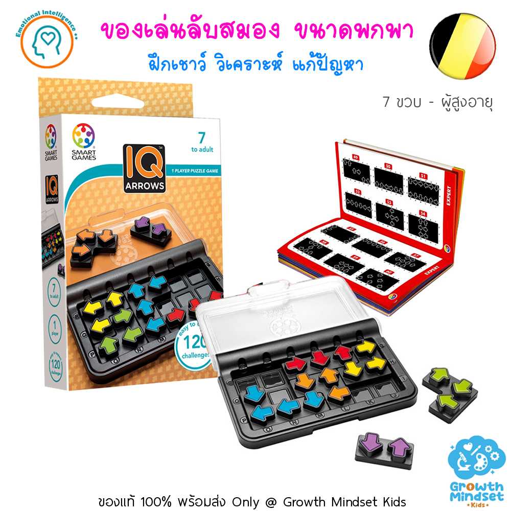 GM Kids (6 ขวบ - ผู้ใหญ่) ของเล่นฝึกสมอง เสริมไอคิว วางแผน IQ Arrow (Smart Games)