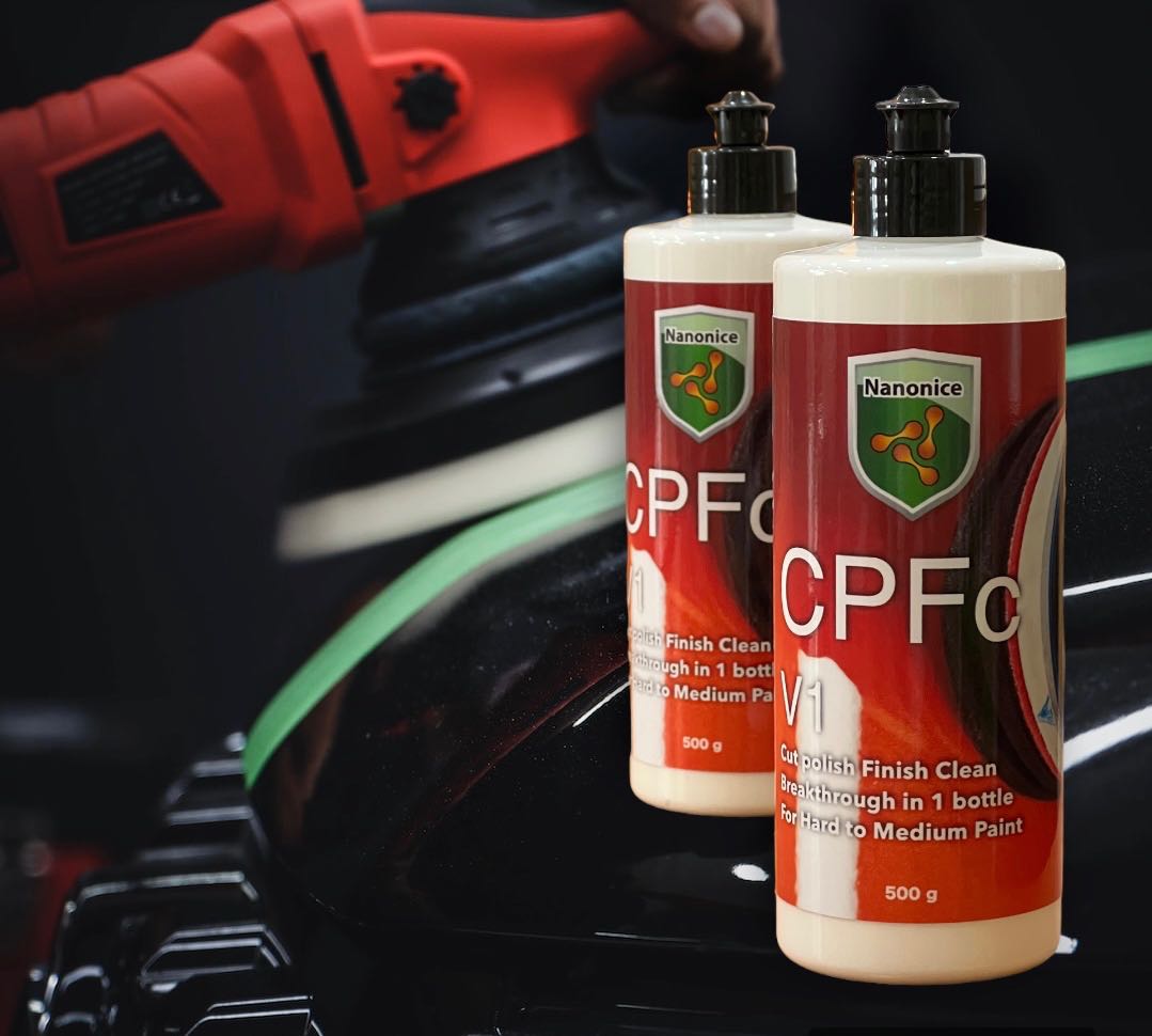 #CPFc V1 น้ำยาขัดสีรถยนต์ [สำหรับสีแข็ง] เกรดมืออาชีพ