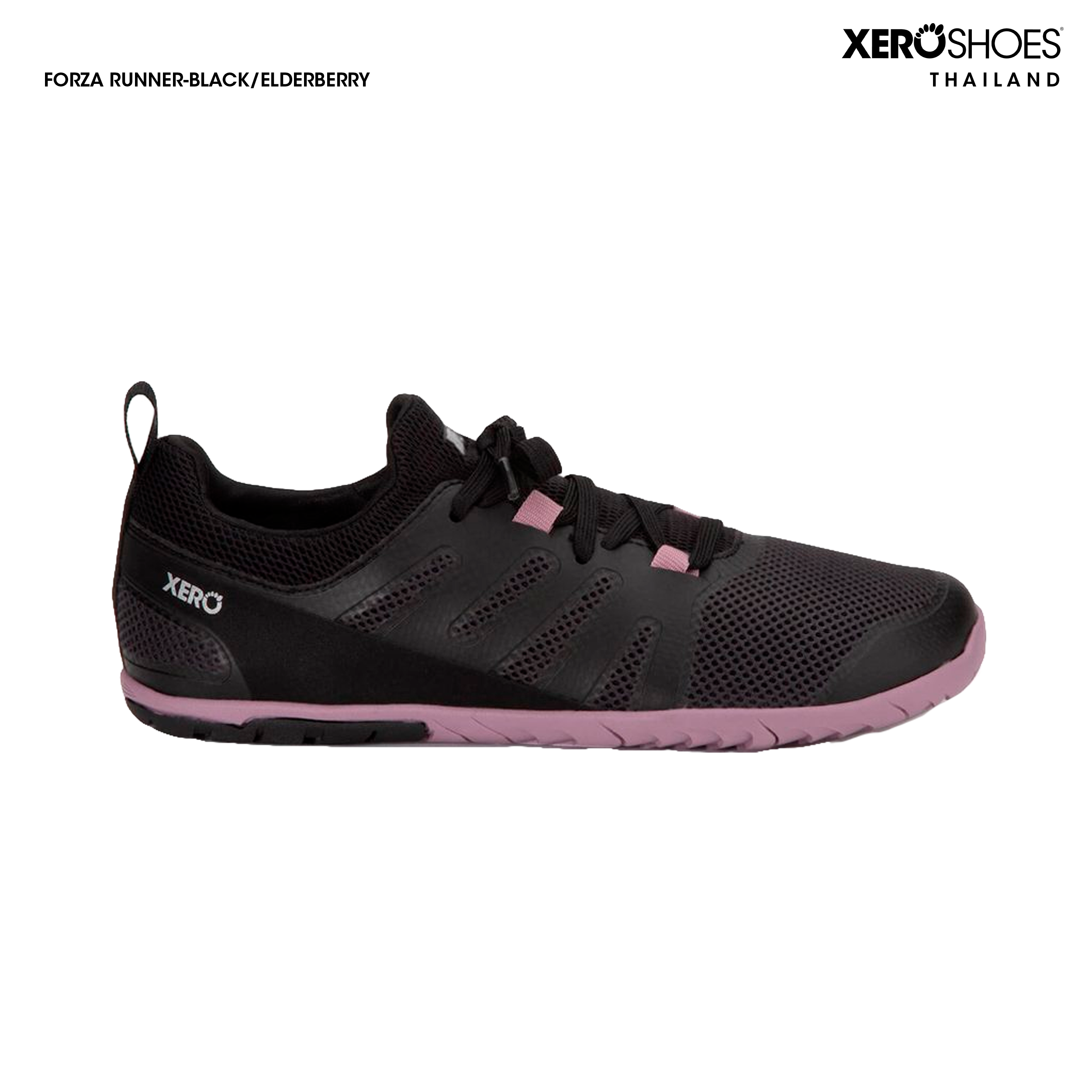 XERO SHOES Barefoot shoe รองเท้าวิ่งรุ่น FORZA RUNNER ผู้หญิง สี Black / Elderberry