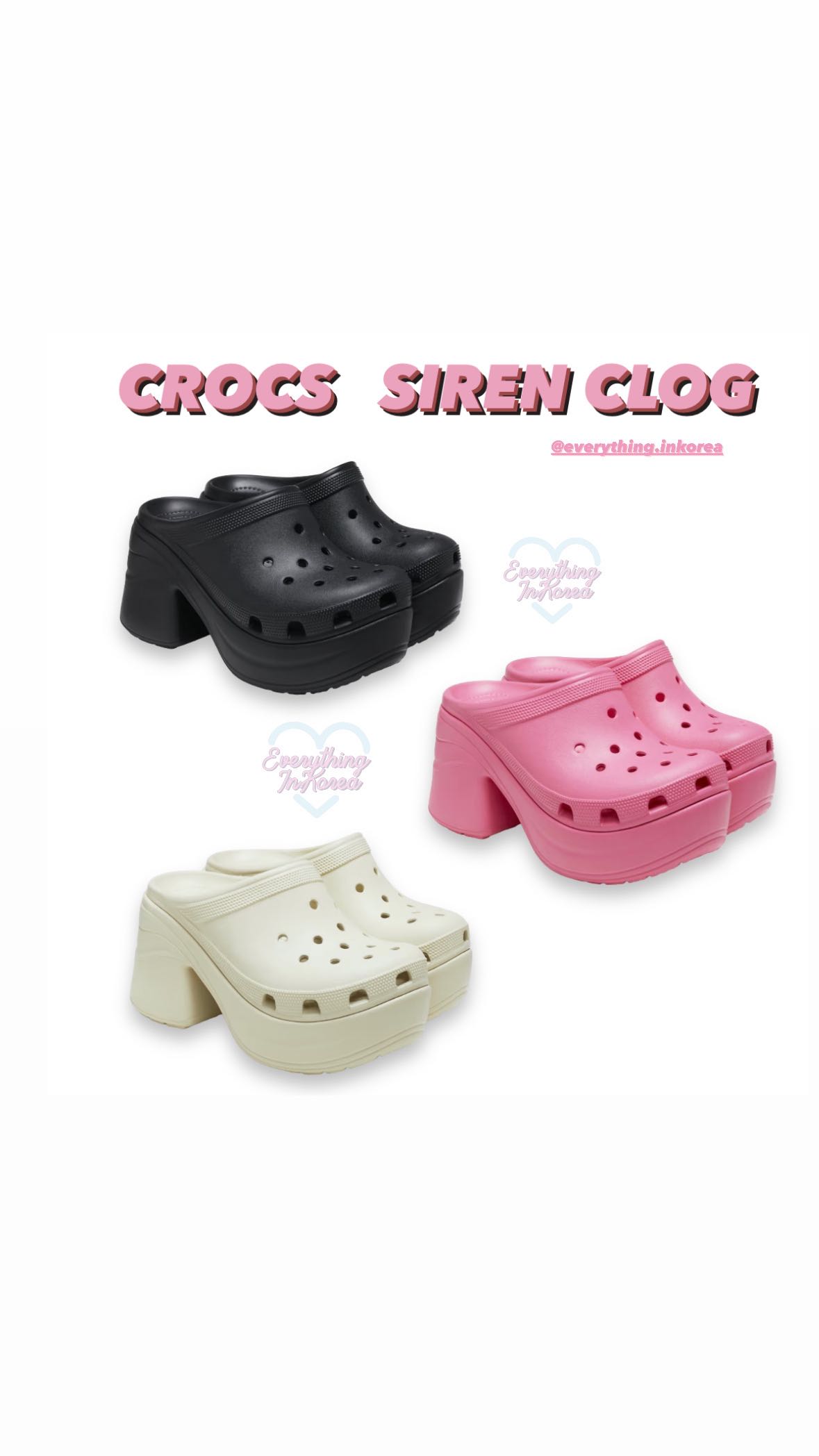 (พร้อมส่ง) #CROCS  SIREN CLOG สูง8cm
