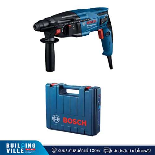 Bosch สว่านระบบลูกสูบ รุ่น GBH 220 720 วัตต์ 23 mm. 3 ระบบ ปรับรอบซ้าย-ขวา
