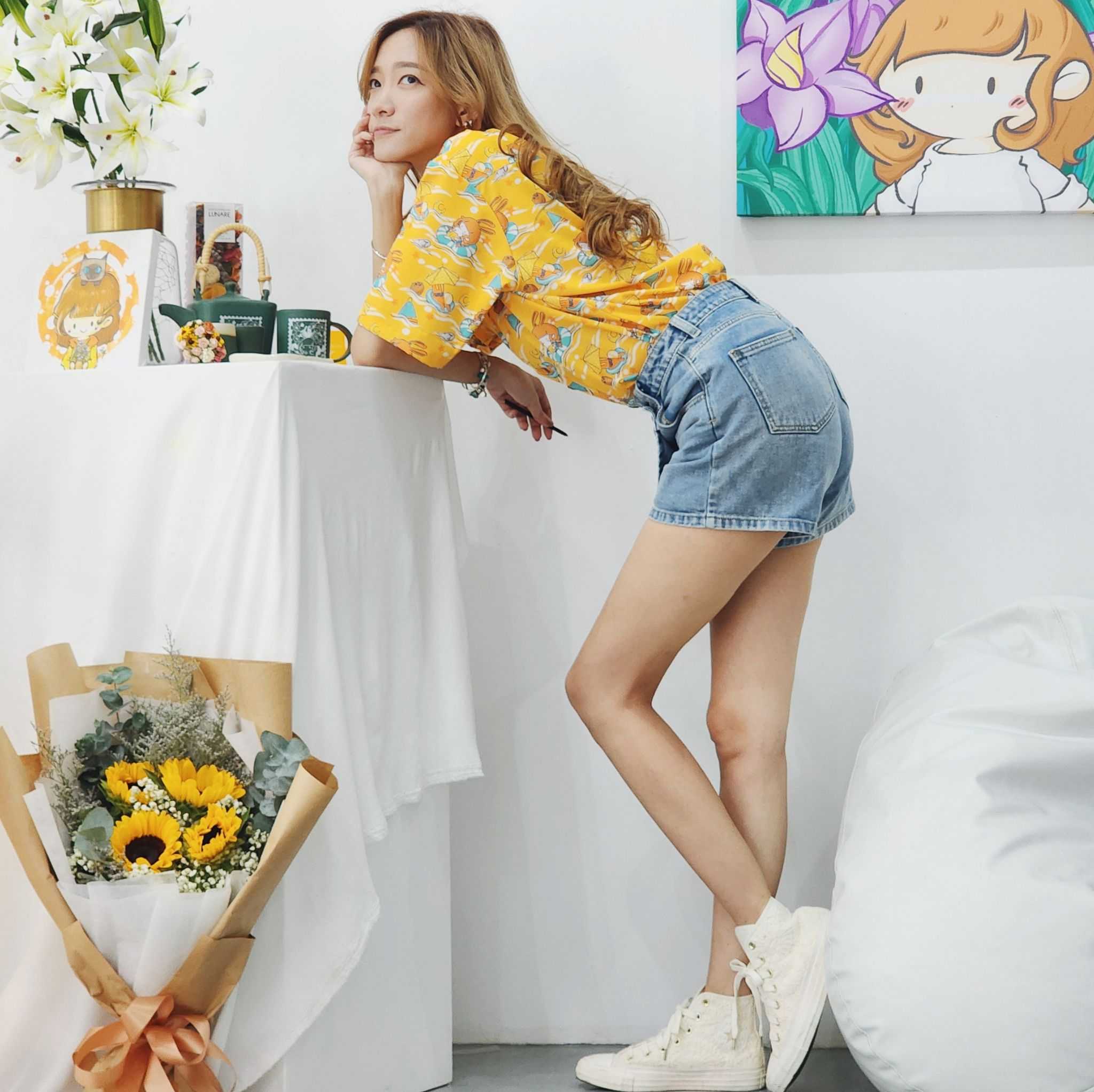 HY Aloha shirt {Yellow}