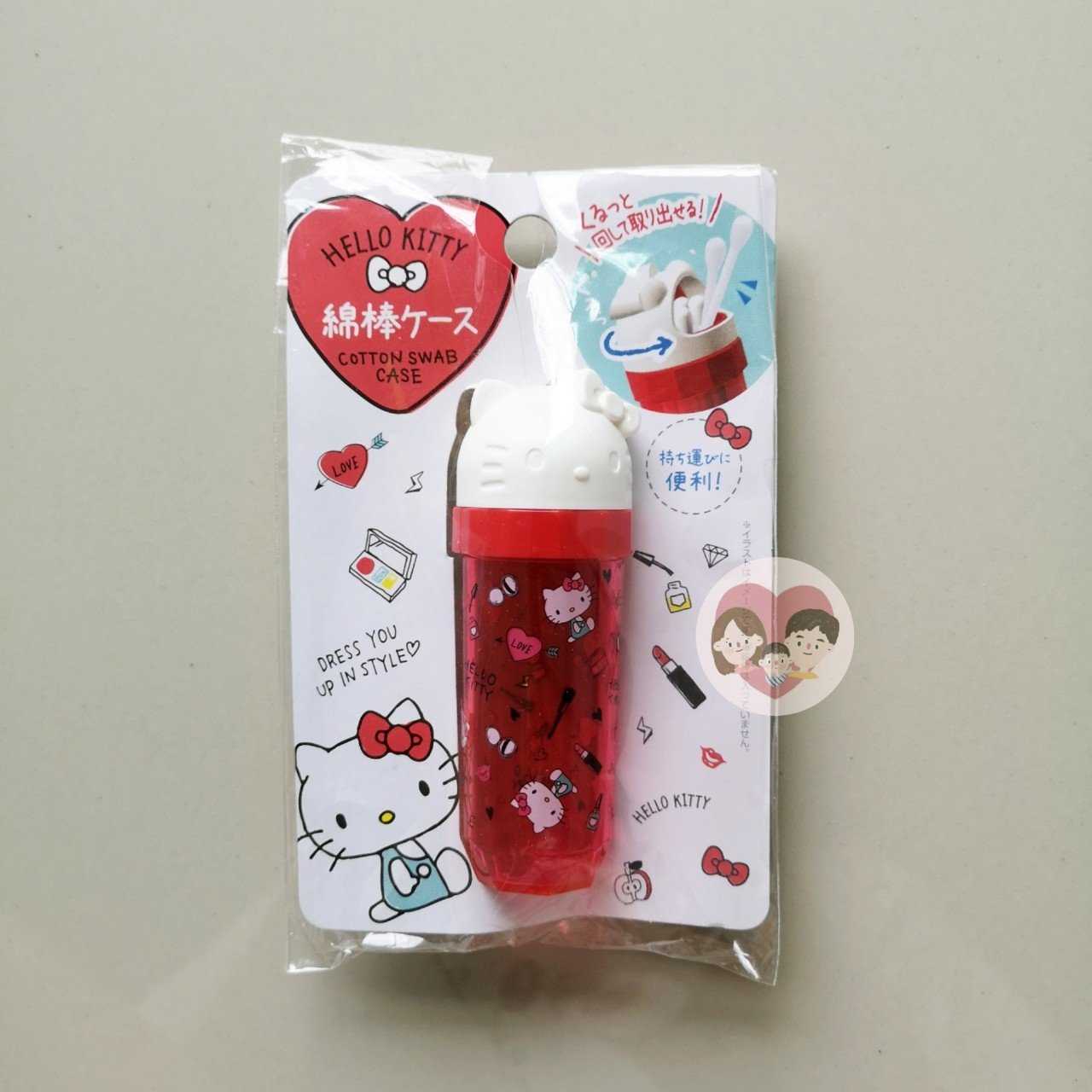 Sanrio กล่องเก็บสำลีก้าน Cotton Swab Case