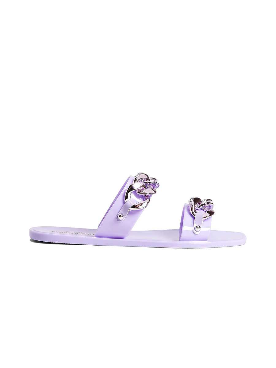 KENNETH COLE รองเท้าแตะผู้หญิง รุ่น NAVEEN CHAIN JELLY สีม่วง ( SAN - KLF107943-531 )