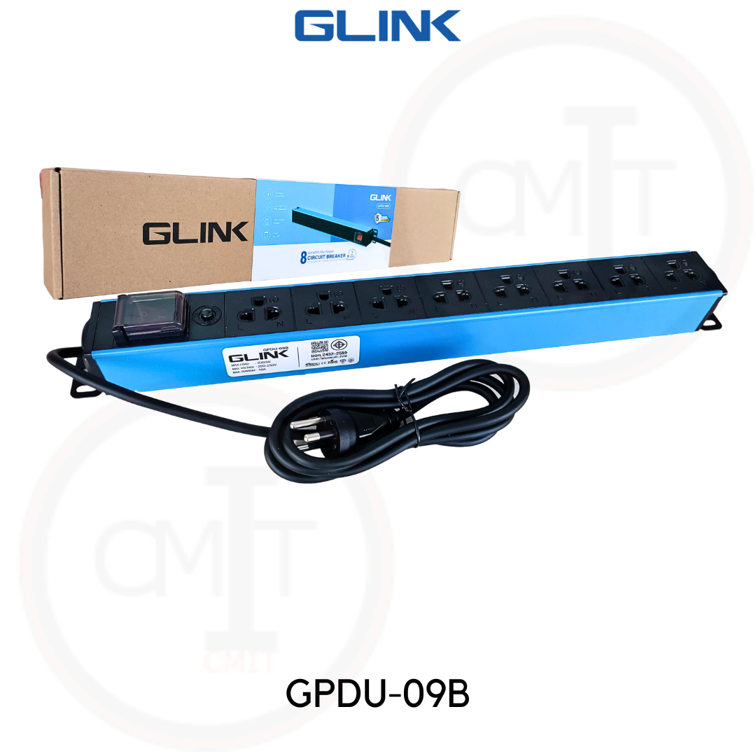 ปลั๊กราง  GLINK 8 ช่อง มาตรฐาน มอก. ของแท้ พร้อมส่ง