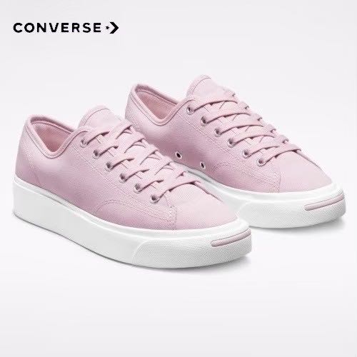 รองเท้าผ้าใบ CONVERSE JACK JP JACKIE TEXTURED OX PINK