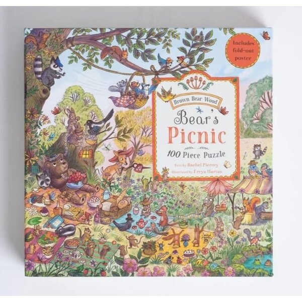 [Jigsaw จิ๊กซอว์] Magic Cat Bear's Picnic PUZZLE 100 ชิ้น จิ๊กซอว์ Age 3+