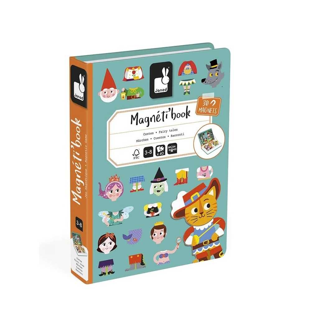 ของเล่นเด็ก 3-8 ปี, สมุดแม่เหล็ก JANOD Magneti'Book, Fairy Tales (LearningWebThai ตัวแทนในไทย)