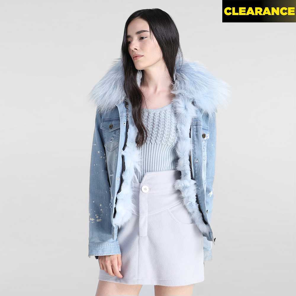 🔴⚡️[SALE]•Holler III (HQ01) Size M (Sky Blue fur/Light Denim outer)