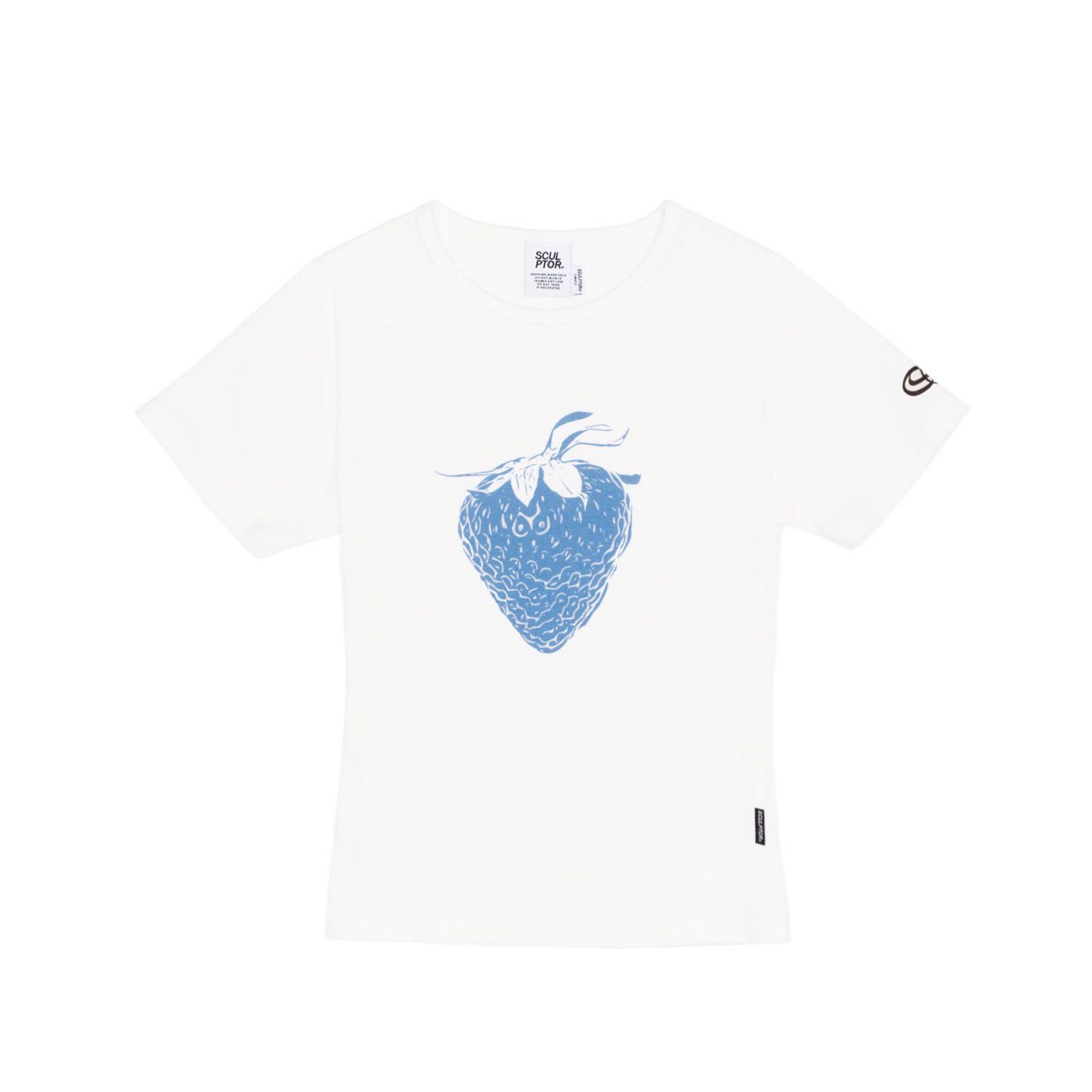 (pre,รวมส่ง) strawberry crop top /sculptor 