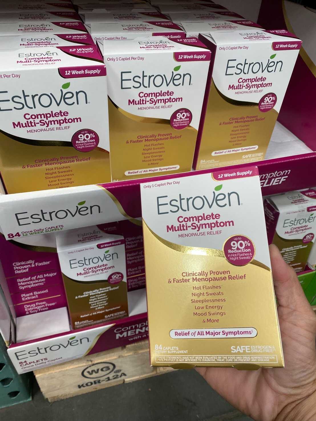 วัยทอง Estroven Complete Multi-Symptom Menopause Relief 84 Caplets ไซสใหญ่  3 เดือน