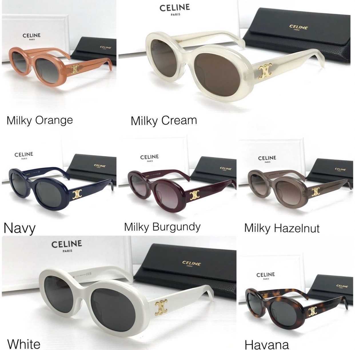 📌(ทักเชทก่อนสั่งซื้อ) New Celine triomphe   sunglasses 