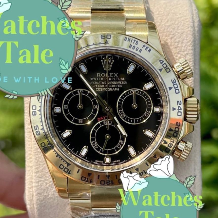 Rolex Daytona Black Yellow Gold Ref.116508 Clean