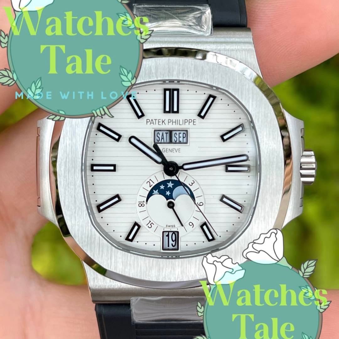 Patek Philippe Nautilus 5726 Rubber Strap Annual-Calendar Moon Phase PPF