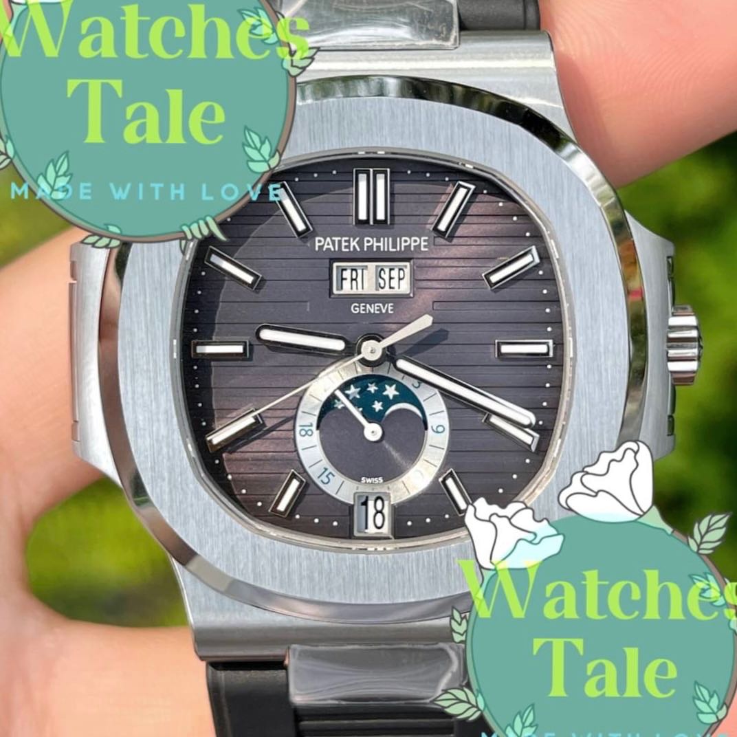 Patek Philippe Nautilus 5726 Rubber Strap Annual-Calendar Moon Phase PPF