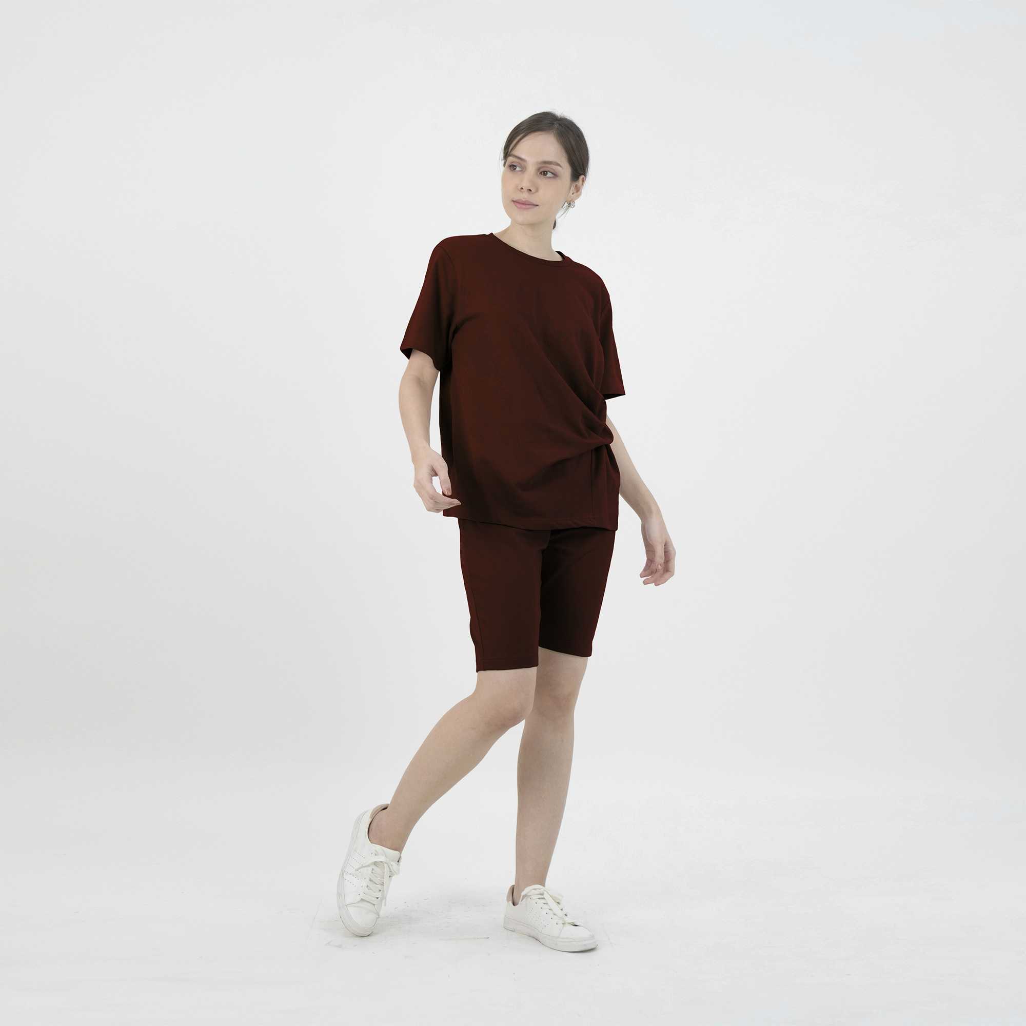 QueenCows Women ชุดเซ็ต Sander Cotton Set (Burgundy)