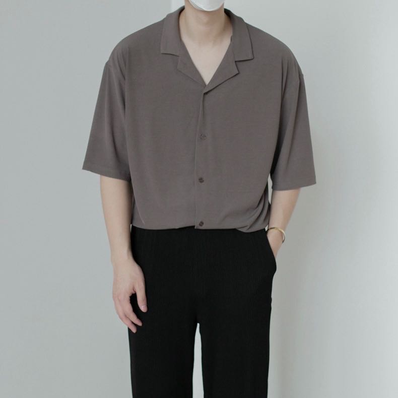เสื้อฮาวายแขนสั้น (ผ้าคอตตอน)