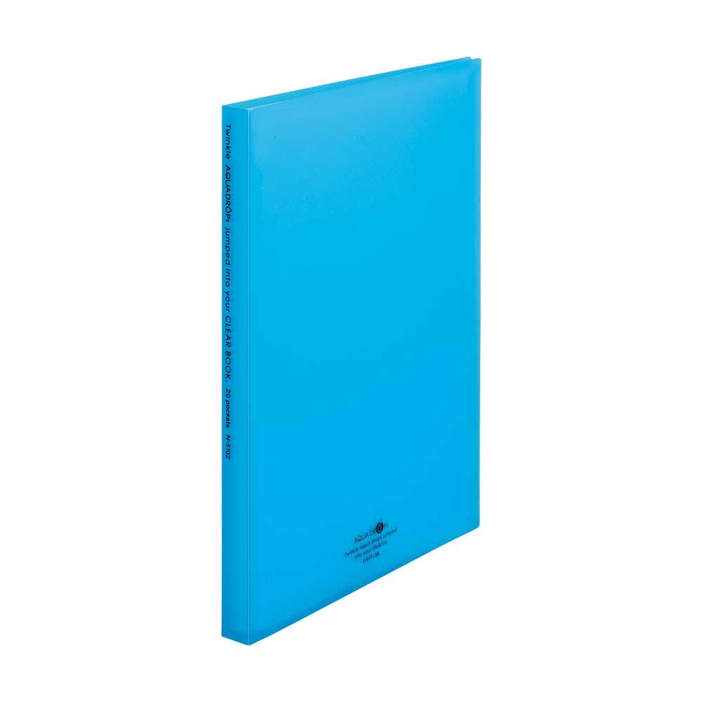 LIHIT Aqua Drops Clear Book A4 (แฟ้มโชว์เอกสาร 20 ซอง) N-5102-8