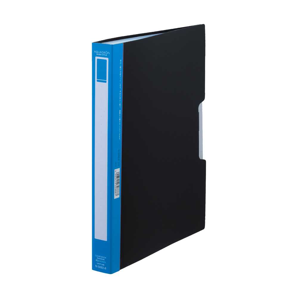 LIHIT Aqua Drops “Black Style” Clear Holder A4 (แฟ้มโชว์เอกสาร) N-5092-8