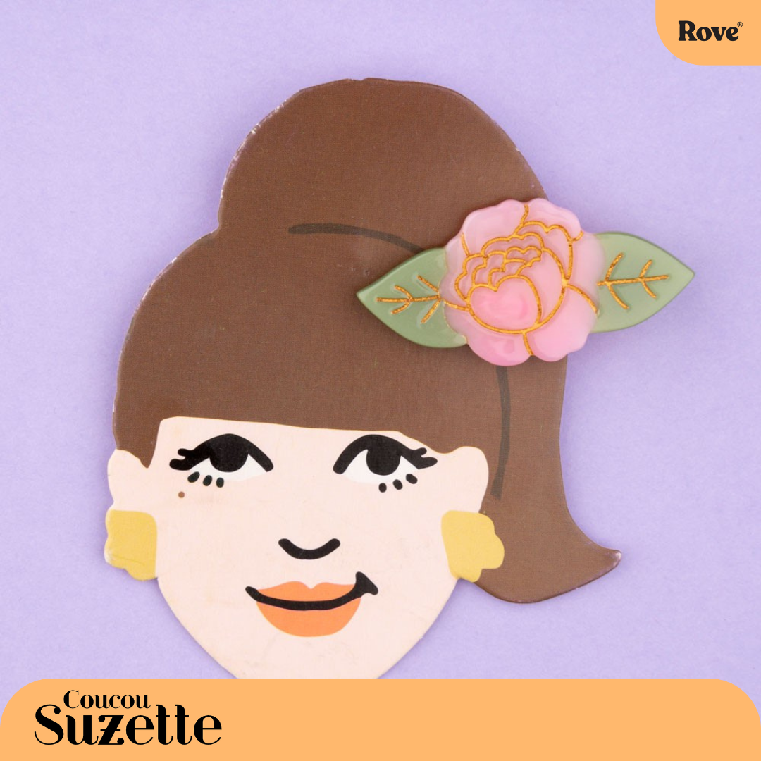 Coucou Suzette Hair Clip - Peony