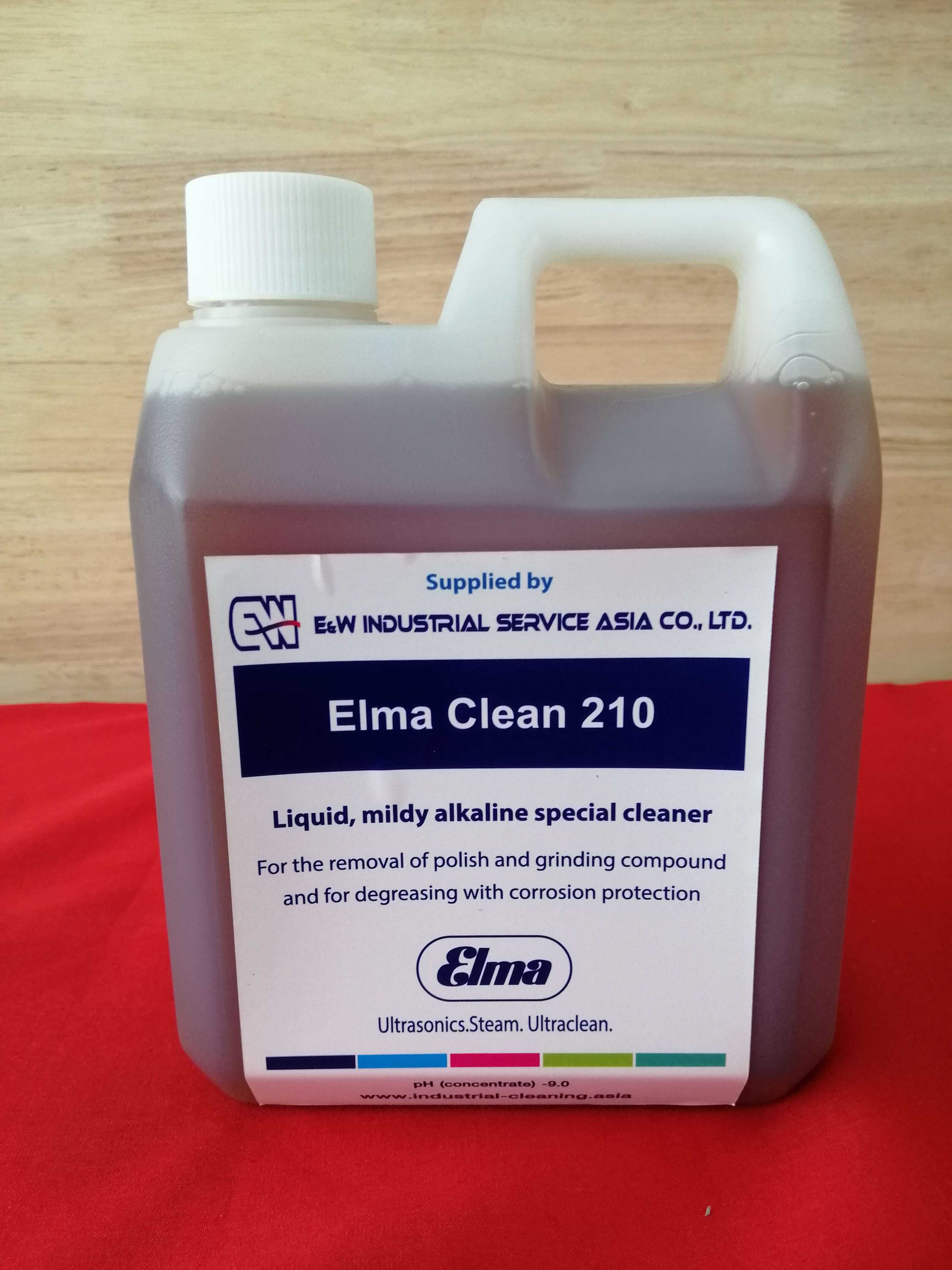 Elma Clean 210 (EC210) เอลม่า น้ำยาเข้มข้น ใช้กับเครื่องUltrasonic สำหรับล้างชิ้นส่วนโลหะอุตสาหกรรม