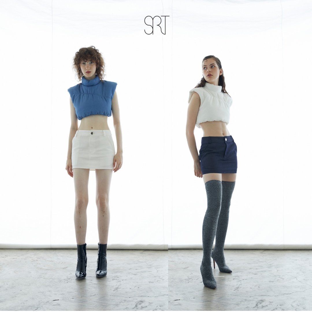 The SRT X10 Denim Mini Skirt (BOTTOMS / เฉพาะกระโปรง)