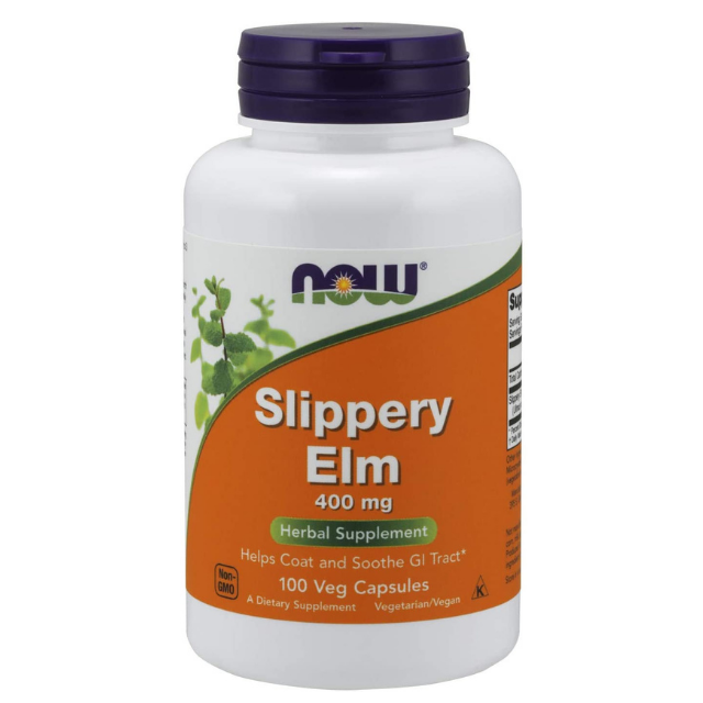 สลิปเปอรี่ เอล์ม สมุนไพรชะเอม ลดกรด-รักษาโรคกะเพาะ (Slippery Elm 400 mg)