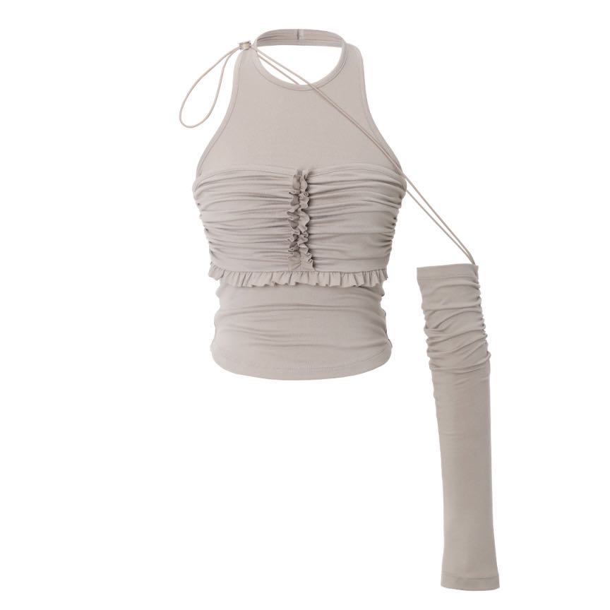 (pre,รวมส่ง) arinna warmer top /threetimes 