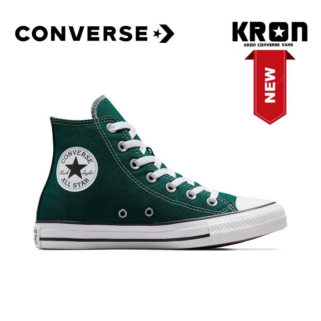 ￼Converse Ctas Seasonal Color Hi Green - A04544Cf3Gnxx - ผ้าใบสีเขียว ผู้ชาย ผู้หญิง