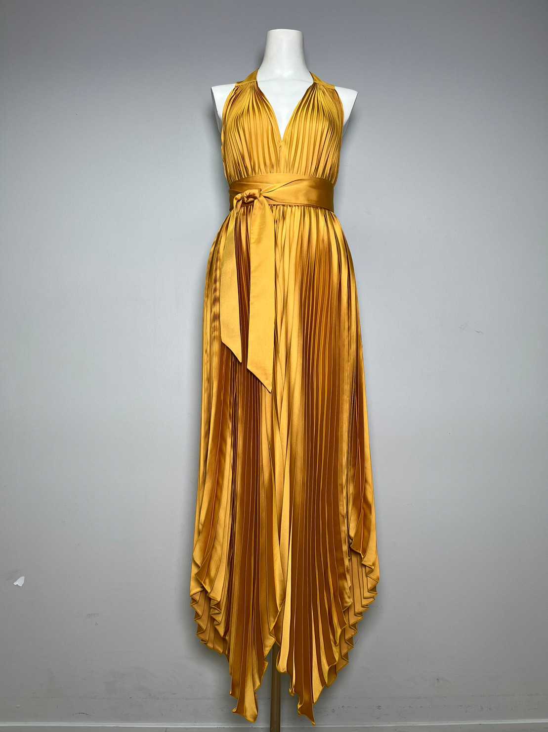 Open Back Dress - Gold